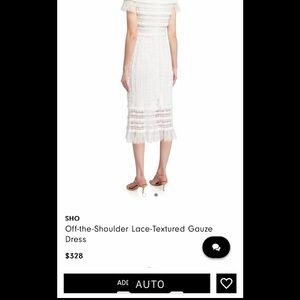 Elegant gauze/lace formal dress